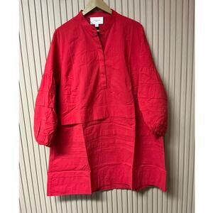 Pomander Place by Tuckernuck Women’s Chelsea Tiered Pleated Dress Red Size XL